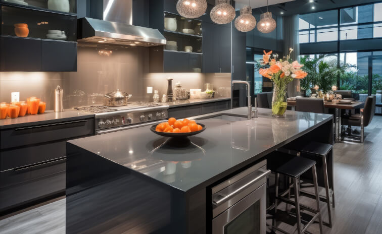 A fekete konyhaszekrények előnyei és hátrányai