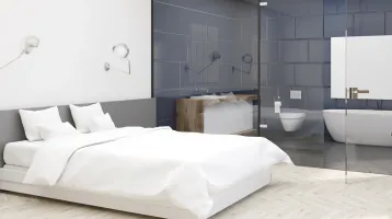 Egybenyitott fürdő- és hálószoba trend: fotón jól mutat, de a valóságban akár csődbe is vihet Egybenyitott fürdő- és hálószoba trend: fotón jól mutat, de a valóságban akár csődbe is vihet