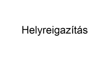 Helyreigazítás Helyreigazítás
