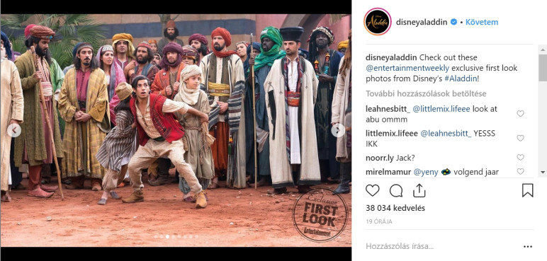 Sajnos eddig egyetlen jelenetben sem volt arra példa, hogy Aladdin levette volna az ingjét Sajnos eddig egyetlen jelenetben sem volt arra példa, hogy Aladdin levette volna az ingjét