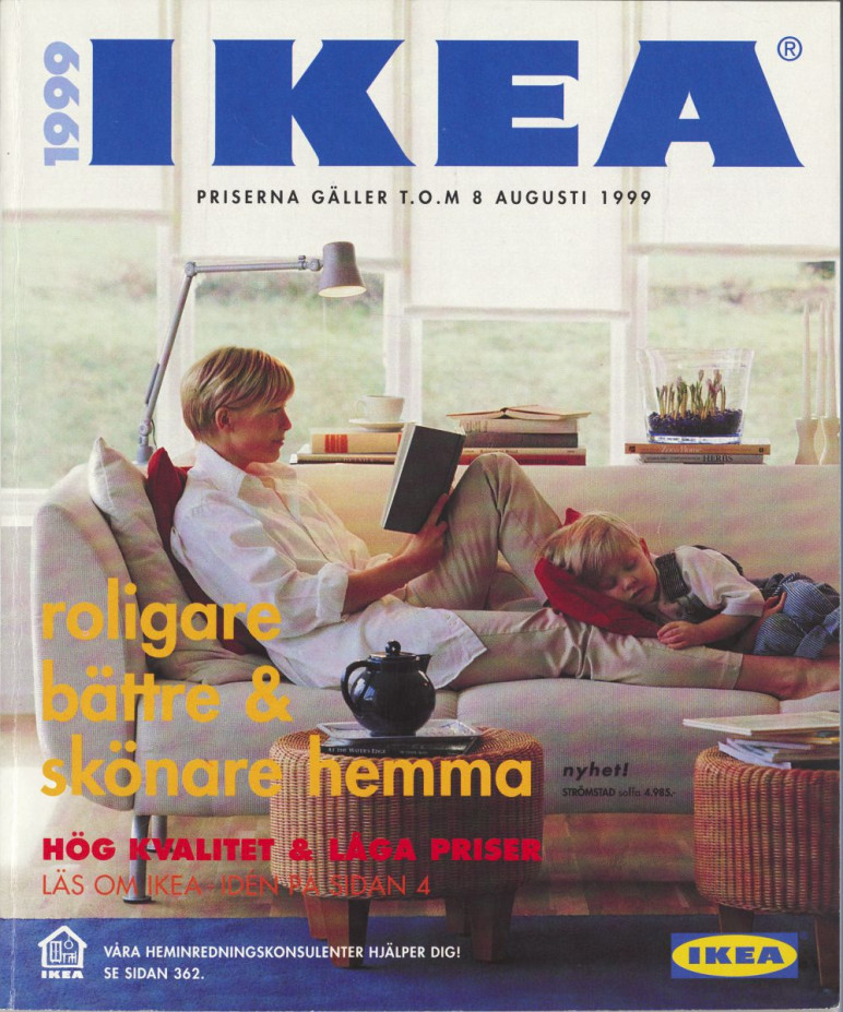 Így nézett ki egy Ikea katalógus borítója a 90-es években.