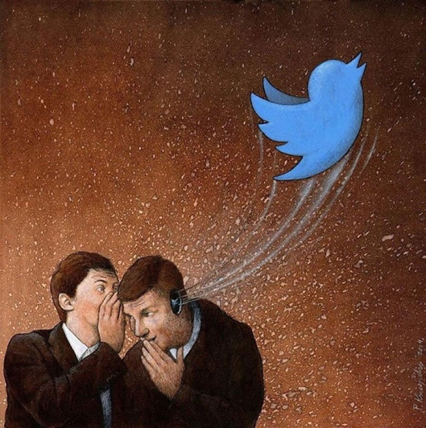 Egyik fülén be, a Twitteren ki.