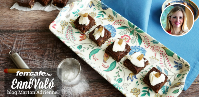 Egészséges brownie liszt és finomított cukor nélkül