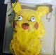 Úgy tűnik, Pikachu egy picit rosszul érzi magát - valószínűleg a készítője sem ilyennek képzelte el.