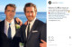 A férj, Chris Fischer és Jake Gyllenhaal közös fotója az eseményen.