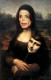 Nagy sztárok arcait is odaszerkesztették már Mona Lisa fejére, itt éppen Michael Jacksont.