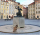 Így néz ki most Varsóban az Óváros máskor forgalmas turistanegyede. 