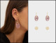 Set Of Hoop Earrings With Crystals - Parfois, 3 495 HUF