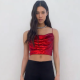ZARA Sequinned crop top 6995 Ft

Pedig ez is annyira szép lenne! Hátulról pedig még ennyi anyaga sincs ennek a piros csillogó felsőnek, ugyanis csak kötözős pántok vannak rajta, amikkel szabadon állíthatunk rajta. Nagy-nagy kár érte!