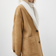 Massimo Dutti Double-faced camel-colour leather coat 349 995 Ft

 