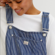 Pull &amp; Bear Csíkos, farmer kertésznadrág 12 995 Ft