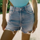 ZARA Frayed denim shorts 8995 Ft 