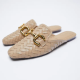 ZARA Flat mules with buckle detail 15,995 Ft

 