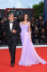 Amal és George Clooney 2017-ben a 74. Velencei Filmfesztiválon. Elképesztően gyönyörű volt ebben a levendulalila ruhában a sztár.