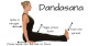Bot póz (dandasana): Ülj egyenesen a földön, lábadat egyenesen előtted nyújtsd ki. Ezt a pózt mély lélegzetvétellel tartsd 1-2 percig. Segít megerősíteni a hátizmokat és enyhíti az alsó hát fájdalmait.