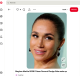 Meghan Markle sminkje és frizurája szintén a klasszikus hollywoodi stílust idézte, modern, letisztult értelmezésben. Arcbőre üde és természetes hatású volt, enyhén ragyogó finissel, amely kiemelte vonásait anélkül, hogy túlzóvá vált volna. A szemsmink visszafogott füstösséget kapott, finoman satírozott barna és bronzos árnyalatokkal, amelyek mélységet adtak a tekintetének, míg a szempillák hangsúlyosak, de nem drámaiak voltak. Az ajkakon meleg tónusú, természetes hatású rúzs jelent meg, amely tökéletes egyensúlyt teremtett a smink egészében. Frizuráját egy szoros konytban viselte, amely kihangsúlyozta sminkjét, valamint meseszép fülbevalóját is láttatni engedte. Egy biztos: az összhatás és a végeredmény egy hollywoodi dívákhoz illő outfit lett, amire még sokáig emlékezni fogunk.
