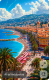 5. Nizza, Franciaország - A Francia Riviéra örök királynője 2026-ban is vibrálóbb, mint valaha. Nizza a híres, pálmafás Promenade des Anglais sétányáról, azúrkék tengeréről és az óváros (Vieux Nice) pasztellszínű, szűk utcáiról ismert, ahol kötelező megkóstolni a helyi socca-t. A város kavicsos strandjai közvetlenül a nyüzsgő sétány alatt húzódnak, így a múzeumok és a luxusüzletek látogatása között bármikor beiktatható egy frissítő csobbanás. Nizza tökéletes bázis a környező festői falvak és a Riviéra felfedezéséhez is.