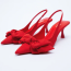 ZARA Heeled Slingback Shoes 9995 Ft
