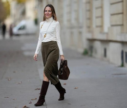 Ezt a szoknyát fogjuk viselni idén télen: csizmával is tökéletesen mutat