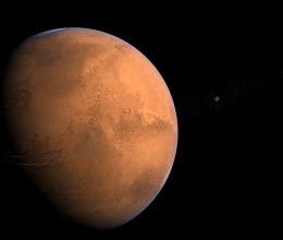 Ilyen lenne a Földről nézve, ha a Mars lenne a Hold helyén