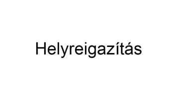Helyreigazítás